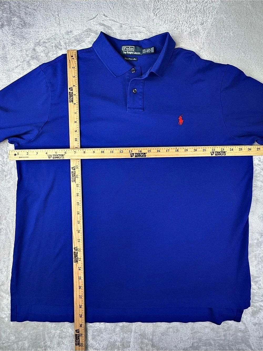 Polo Ralph Lauren Polo Shirt Men's Blue Cotton Polo Size XXL Like New